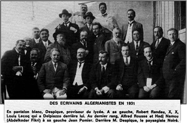 Le prix littéraire des écrivains algérianiste - Photo de 1931